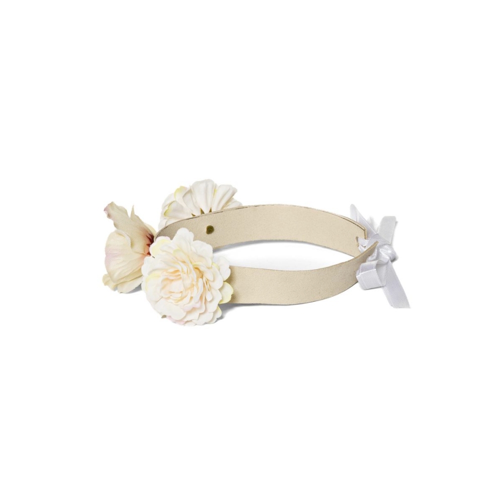 Atixo - Flowers Collier de costume - Crème